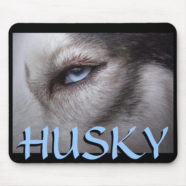 Siberian Husky Mousepad Gifts Malamute Sled Dogs (Front)