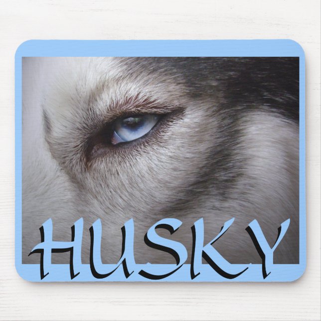Siberian Husky Mousepad Gifts Malamute Sled Dogs (Front)