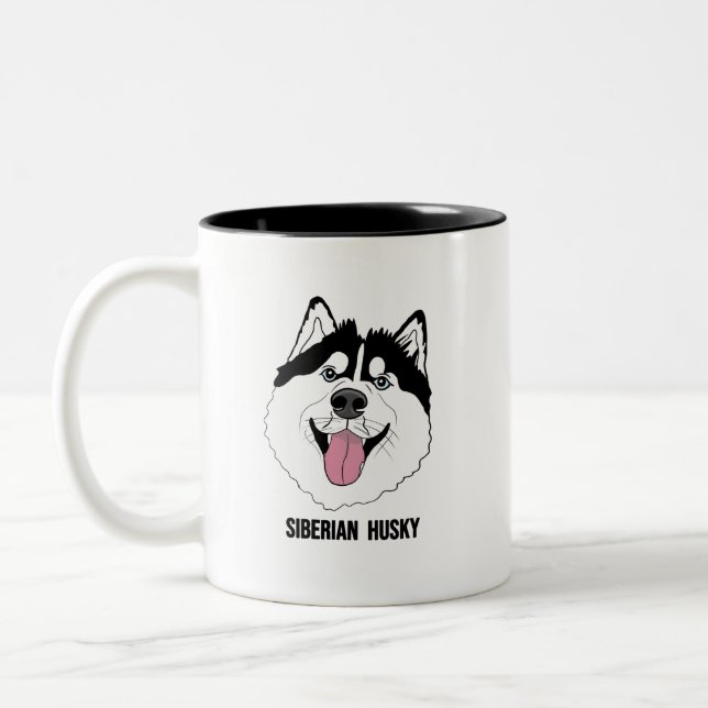 SIBERIAN HUSKY mugs (Left)
