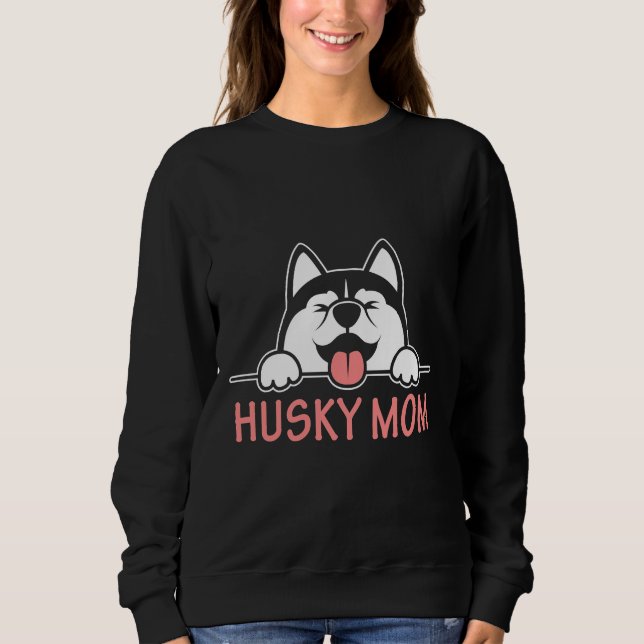 Siberian Husky Mum 9 Sweatshirt (Front)