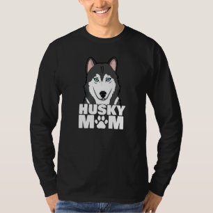 Siberian Husky Mum Dog Paw T-Shirt