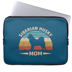 Siberian Husky Mum Special Bond Husky Mama Laptop Sleeve