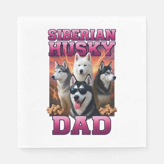 Siberian Husky   Napkin (Front)