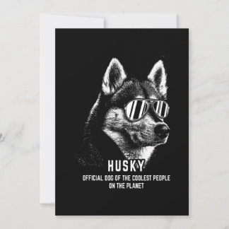 Siberian Husky Official Dog Of  Coolest Holiday Card