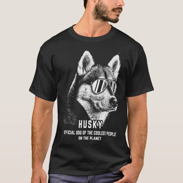 Siberian Husky Official Dog Of The Coolest T-Shirt (Front)