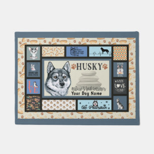 Siberian Husky Owner Lover Funny Keepsake Quilt  Doormat