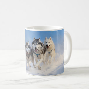 Siberian Husky pack Coffee Mug