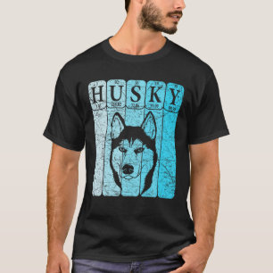 Siberian Husky Periodic Table Elements Husky Dog L T-Shirt