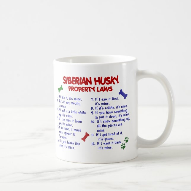 SIBERIAN HUSKY PL2 COFFEE MUG (Right)