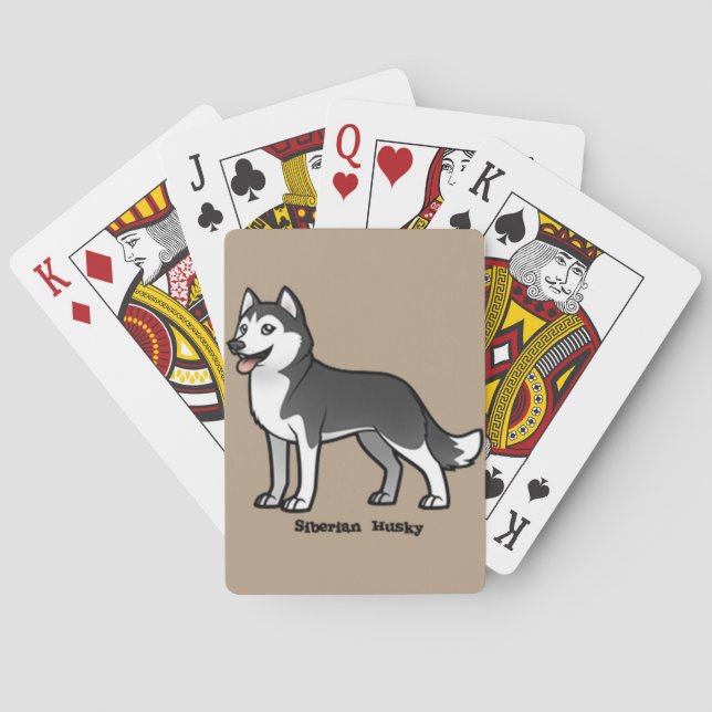 Siberian Husky Playing Cards (Back)