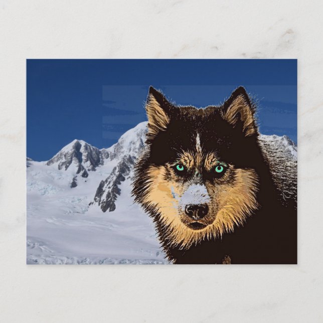 Siberian Husky Postcard (Front)