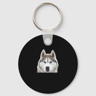 Siberian Husky Proof That Size S Sticker Key Ring