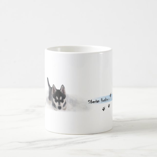 Siberian Husky Puppie Coffee Mug (Center)