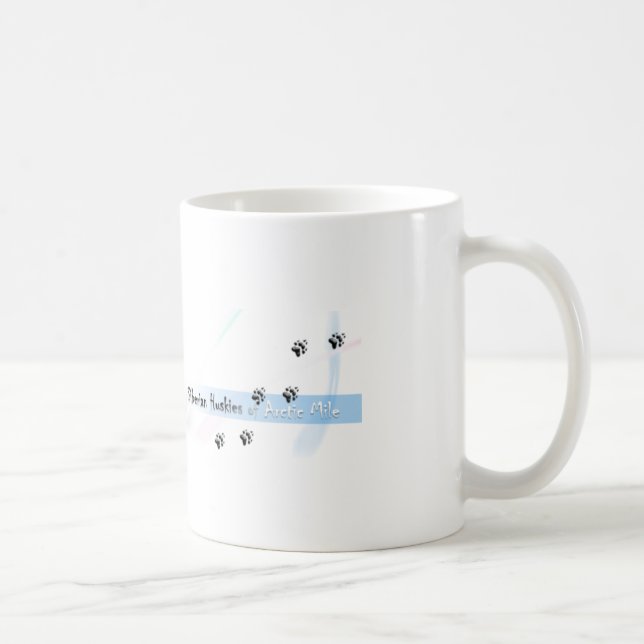 Siberian Husky Puppie with Coffee Mug (Right)