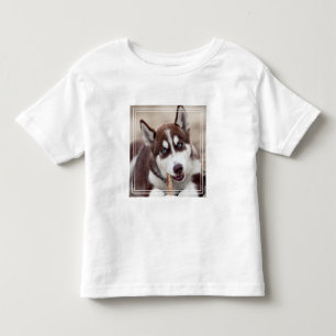 Siberian Husky Puppy at the Beach Toddler T-Shirt