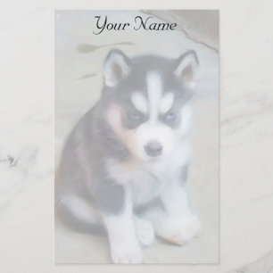 Siberian Husky puppy stationary Stationery
