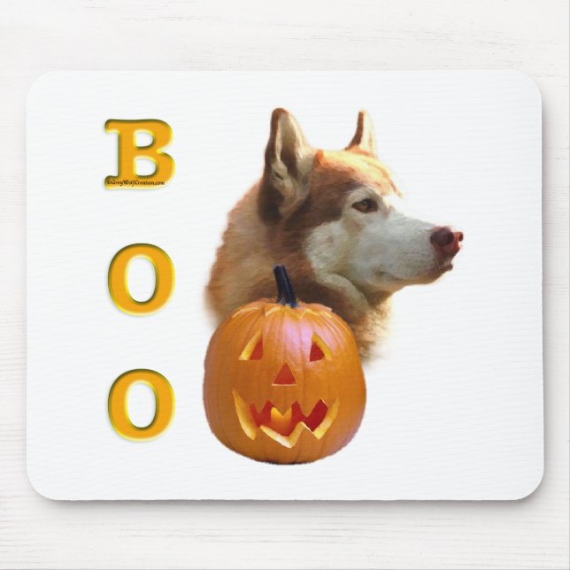 Siberian Husky (red) Boo Mouse Mat (Front)