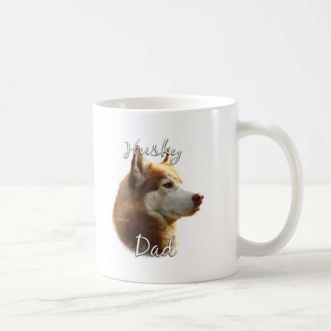 Siberian Husky (red) Dad 2 Coffee Mug (Right)