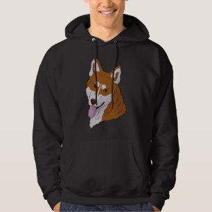 Siberian Husky  Red Hoodie
