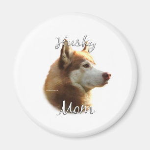 Siberian Husky (red) Mum 2 Magnet