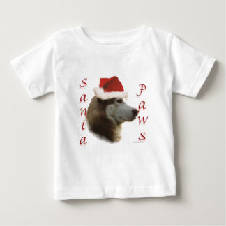 Siberian Husky Santa Paws Baby T-Shirt