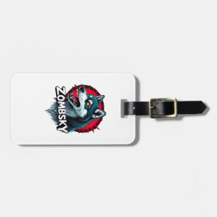 Siberian Husky Sibe Zombie Dog Halloween Essential Luggage Tag
