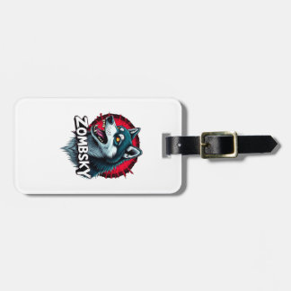 Siberian Husky Sibe Zombie Dog Halloween Essential Luggage Tag