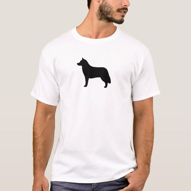 Siberian Husky Silhouette T-Shirt (Front)