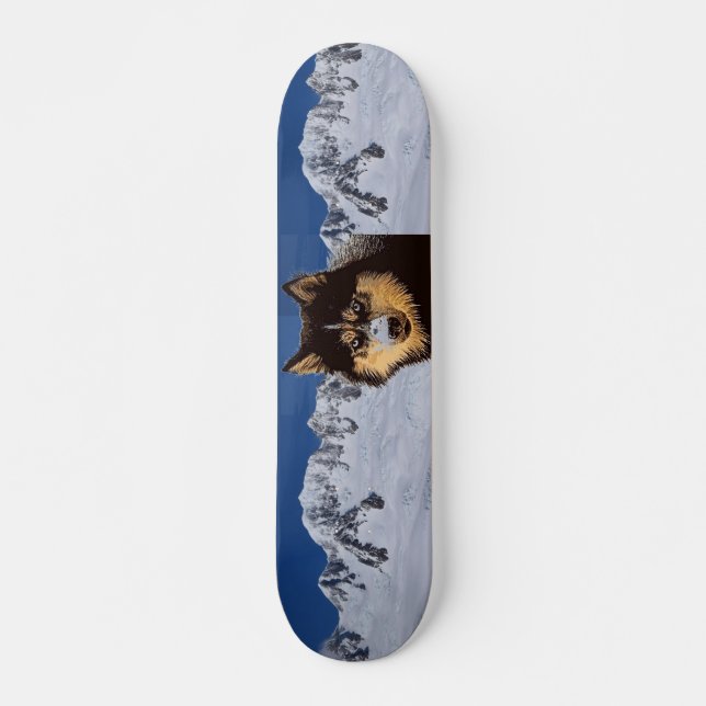 Siberian Husky Skateboard (Front)