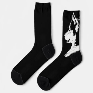 Siberian Husky Socks Husky Pup Socks Customize