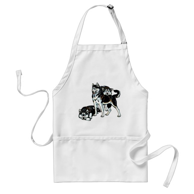siberian husky standard apron (Front)