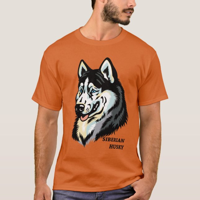 siberian husky T-Shirt (Front)