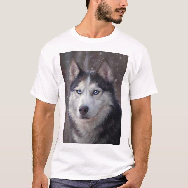 Siberian Husky T-Shirt (Front)