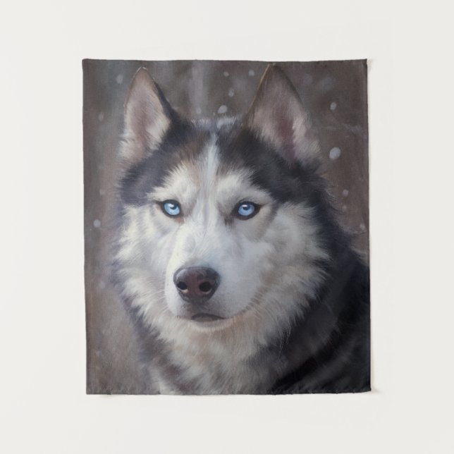 Siberian Husky Tapestry (Front)