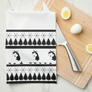 Siberian Husky Tea Towel