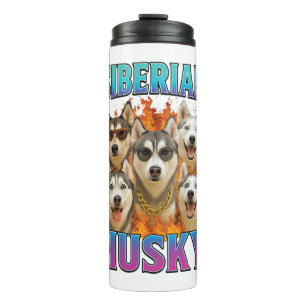 Siberian Husky Thermal Tumbler