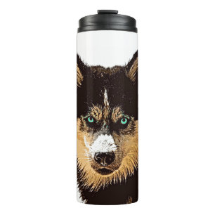 Siberian Husky Thermal Tumbler