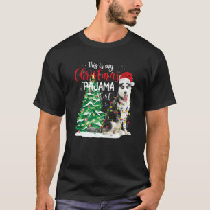 Siberian Husky This Is My Christmas Pajama Dog T-Shirt