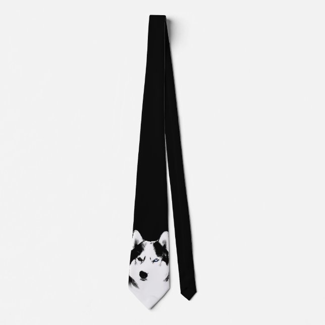 Siberian Husky Ties Stylish Alaskan Malamute Ties (Front)