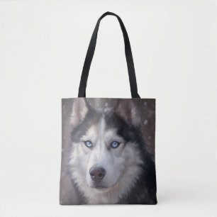 Siberian Husky Tote Bag