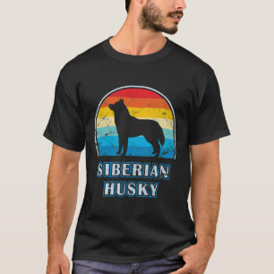 Siberian Husky Vintage Design Dog T-Shirt