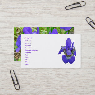 Siberian Iris Business Card