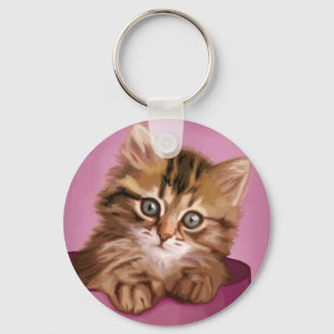 Siberian Kitten Key Ring