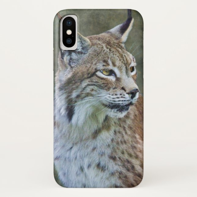 Siberian Lynx iPhone X Case (Back)