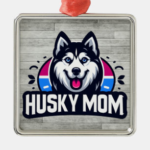 Siberian Spirit: Nurturing Love as a Husky Dog Mum Metal Tree Decoration