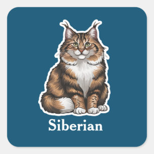 Siberian Square Sticker