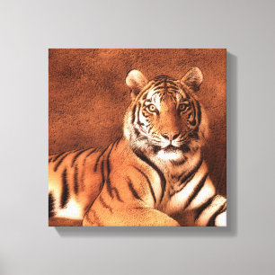 Siberian Tiger Art - Canvas