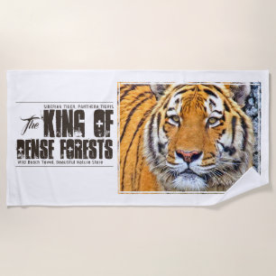 Siberian Tiger Beach Towel