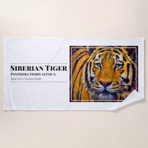 Siberian Tiger [Beach Towel] Beach Towel