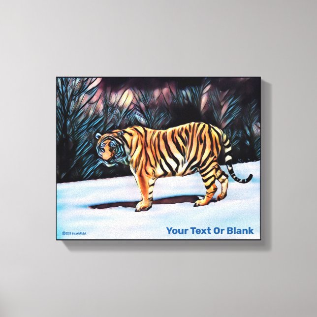 Siberian Tiger Canvas Print (Front)